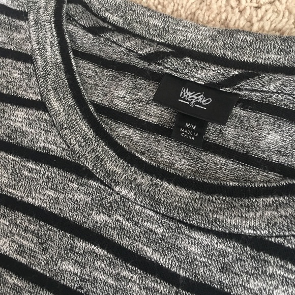 Striped Tee with Side Slits - Picture 2 of 5
